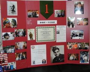 A poster of Rocco's military career was displayed at the renaming ceremony.
